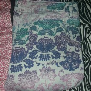 High waisted Flower pants